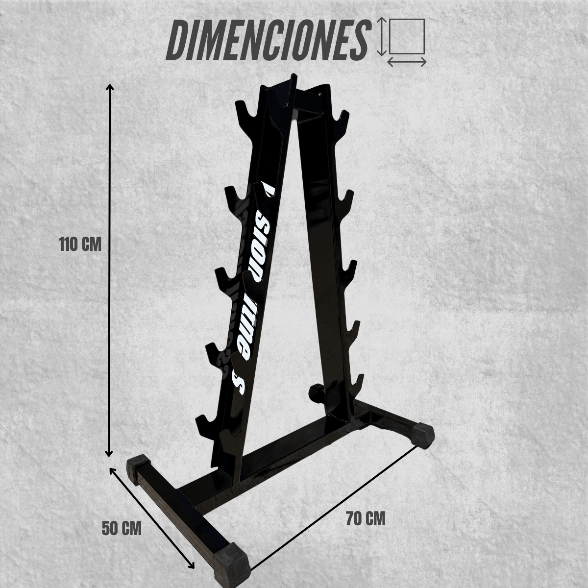 Pino Porta Mancuernas de 5 Niveles